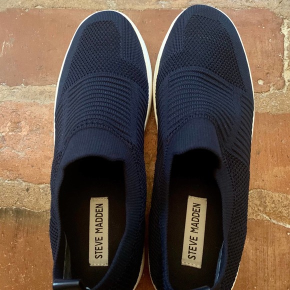 Mens Steve Madden Beale Navy Slip On Loafer MENS SIZE 9.5M main image 5